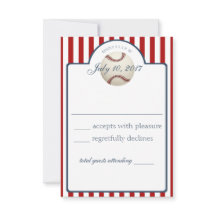 Tarjeta de respuesta de bandas de béisbol
