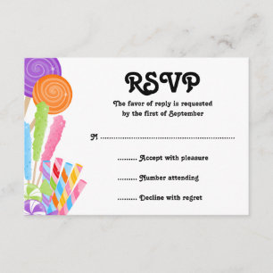Tarjeta de respuesta de Bat Mitzvah para temas de 
