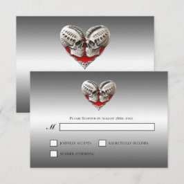 Tarjeta de respuesta de boda alternativa de Hallow