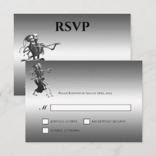 Tarjeta de respuesta de boda alternativa de Hallow