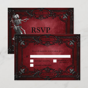 Tarjeta de respuesta de boda alternativa de Hallow