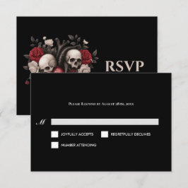 Tarjeta de respuesta de boda alternativa de Hallow