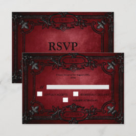 Tarjeta de respuesta de boda alternativa de Hallow