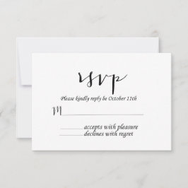 Tarjeta de respuesta de Boda botánico Laurel Water