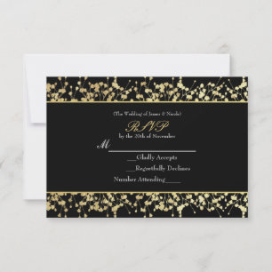 Tarjeta de respuesta de boda con aliento de bebé n