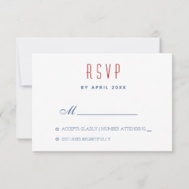 Tarjeta de respuesta de boda con dirección de devo