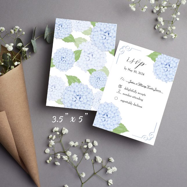 Tarjeta de respuesta de Boda de acuarela de hidran (Subido por el creador)