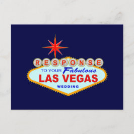 Tarjeta de respuesta de Boda de Las Vegas 1 (tarje