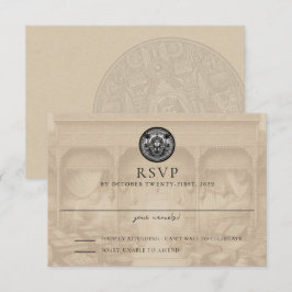 Tarjeta de respuesta de boda de pasaporte de Egipt