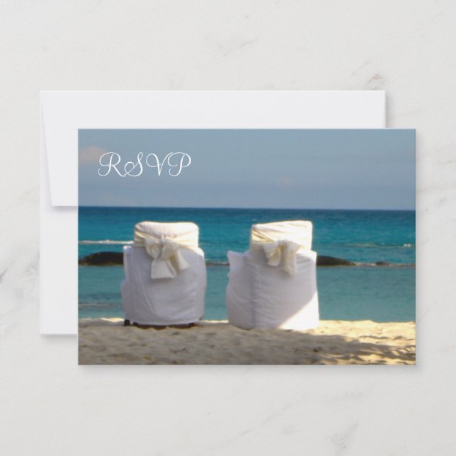 Tarjeta de respuesta de boda de personalizable Bea (Anverso)