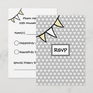 Tarjeta de respuesta de boda de tractor personaliz