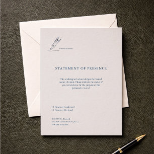 Tarjeta de respuesta de boda del registro de cerem