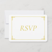 Tarjeta de respuesta de boda elegante isla cítrico
