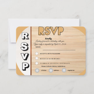Tarjeta de respuesta de boda elegante | Respuesta