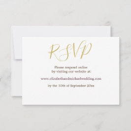 Tarjeta de respuesta de boda elegante rosa floral 
