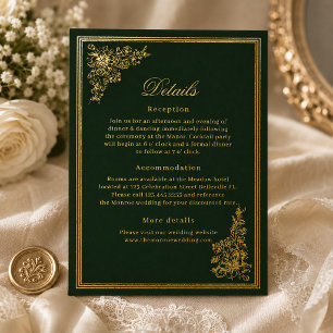 Tarjeta de respuesta de boda elegante vintage esme