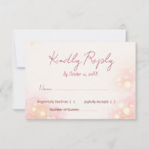Tarjeta de respuesta de boda floral de acuarela ro