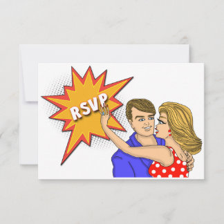 Tarjeta de respuesta de Boda para portada de histo