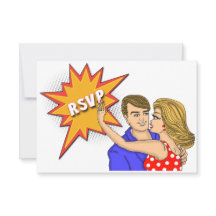 Tarjeta de respuesta de Boda para portada de histo