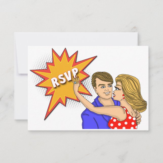Tarjeta de respuesta de Boda para portada de histo (Anverso)