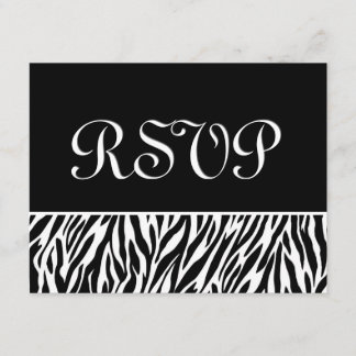 Tarjeta de respuesta de Boda RSVP de impresión de 
