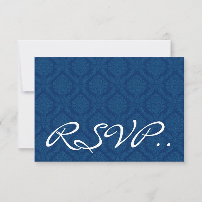 Tarjeta de respuesta de Boda RSVP pequeña de la Ma (Anverso)