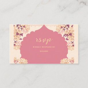 Tarjeta de respuesta de boda Sikh Tarjeta postal