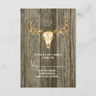 Tarjeta de respuesta de boda sudoccidental de made