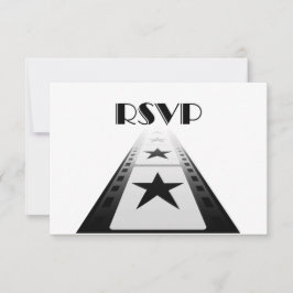 Tarjeta de respuesta de Boda temática de película