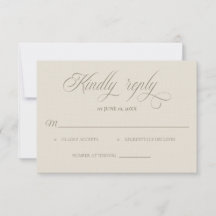 tarjeta de respuesta de boda Villa Toscana