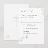 Tarjeta de respuesta de Bodas católicos de Unidad 