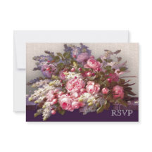 Tarjeta de Respuesta de Bodas de Aniversario con P