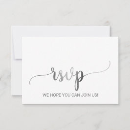 Tarjeta de respuesta de caligrafía con lámina de p