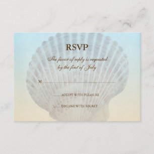 Tarjeta de respuesta de casamiento de casamiento e