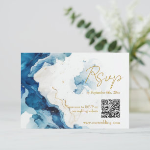 Tarjeta de respuesta de código QR de la gala de su