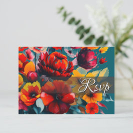 Tarjeta de respuesta de código QR para Bouquet RSV