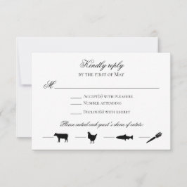 Tarjeta de respuesta de color EDITABLE con iconos 