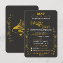 Tarjeta de respuesta de compromiso Black Gold edit