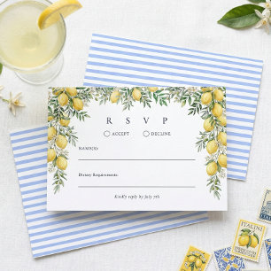 Tarjeta de respuesta de confirmación de boda de li