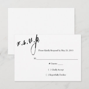 Tarjeta de Respuesta de Confirmación de Boda Siemp
