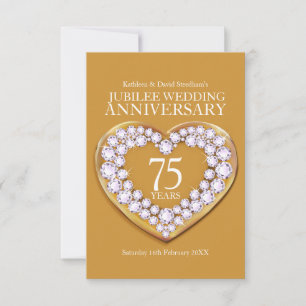 tarjeta de respuesta de corazón de aniversario de 