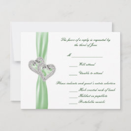 Tarjeta de respuesta de corazón de personalizado L