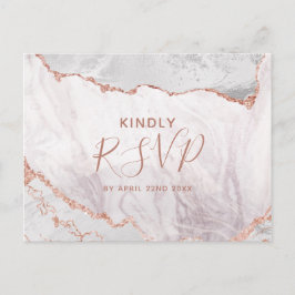 Tarjeta de respuesta de elección de comida de boda