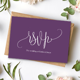 Tarjeta de respuesta de elección de comida de boda