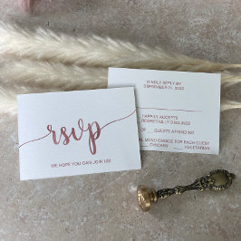 Tarjeta de respuesta de elección de menú de oro ro