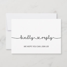 Tarjeta de respuesta de elección de menú Love Hear