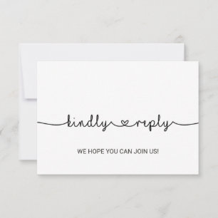 Tarjeta de respuesta de elección de menú Love Hear