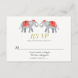 tarjeta de respuesta de elefante