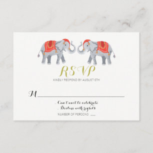 Tarjeta de respuesta de elefante
