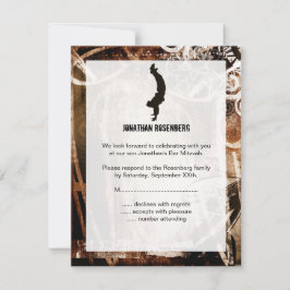 Tarjeta de respuesta de Fiesta de danza Bar Mitzva